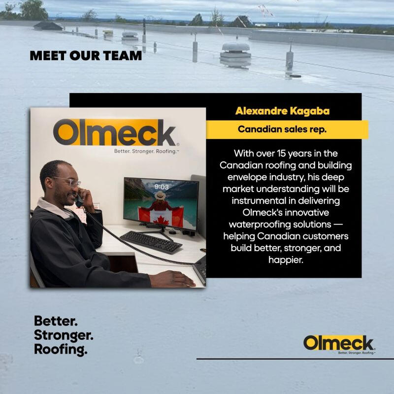 Olmeck is welcoming our Canadian sales rep, on social media